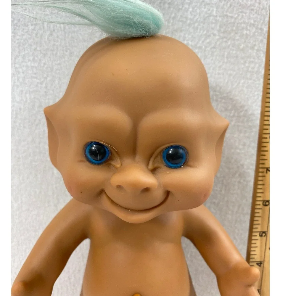 Ace Novelty Blue Star Jewel Belly Troll Doll 11
